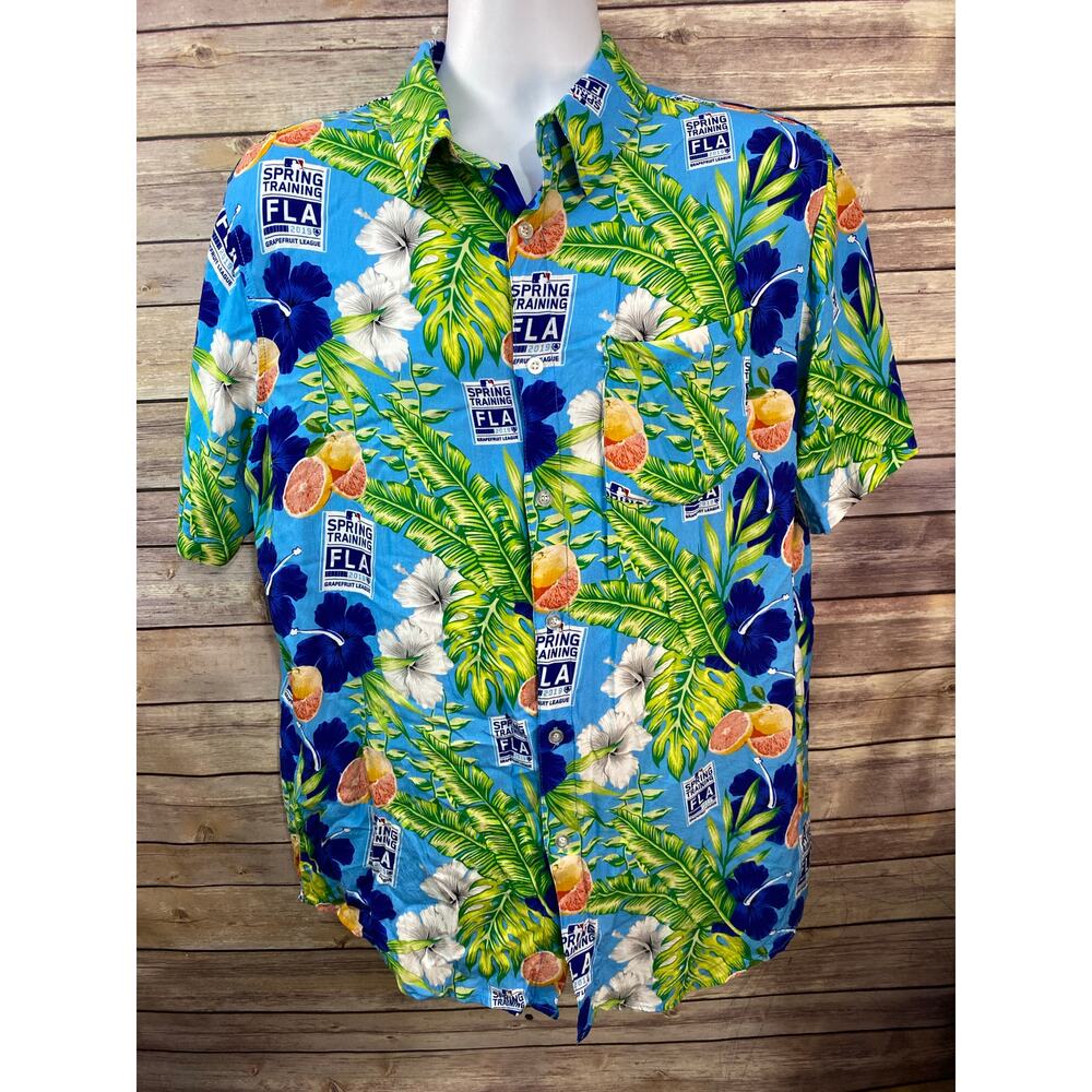MLB Grapefruit League Baseball Spring Training 2023 Shirt Men's Sz LRG Button up